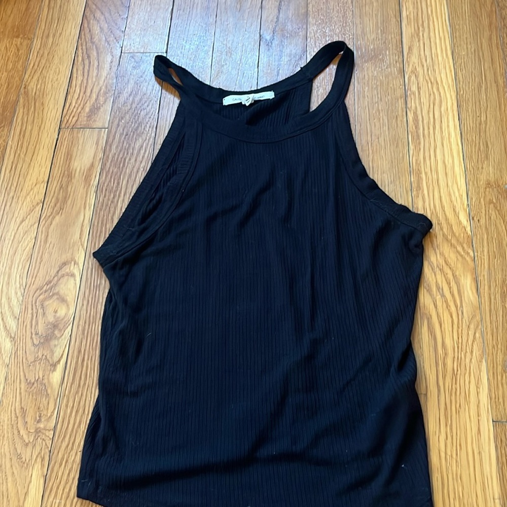 black tank top